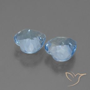 5.95 ct natürliche Himmerlblau Topas-Edelsteine, Herz, VVS