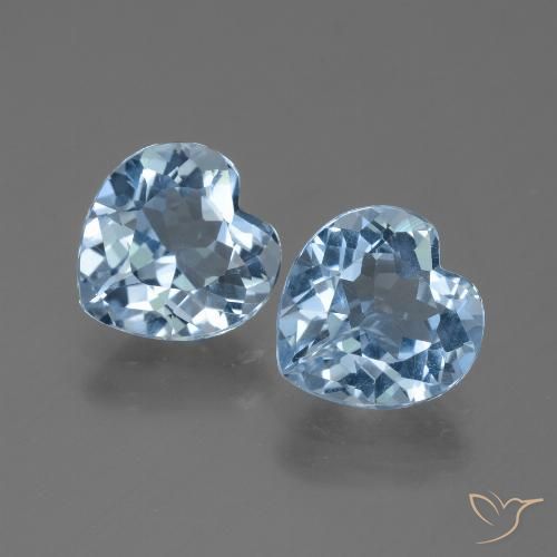 5.83ctw Natürlicher Himmerlblau Topas, Herz, VVS