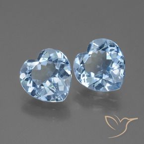 5.83 ct natürliche Himmerlblau Topas-Edelsteine, Herz, VVS