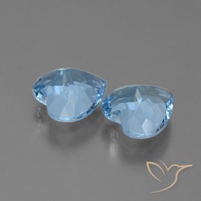 6.00 ct natürliche Swiss Blue Topas-Edelsteine, Herz, VVS