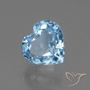 9,17 ctw natürlicher Swiss Blue Topas, Herz, VVS-VS