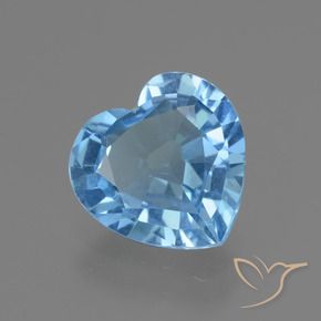 9,17 ctw natürlicher Swiss Blue Topas, Herz, VVS