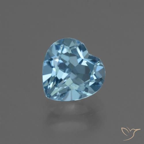 3.14ct Natürlicher Swiss Blue Topas, Herz, VVS