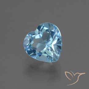 9,17 ctw natürlicher Swiss Blue Topas, Herz, VVS