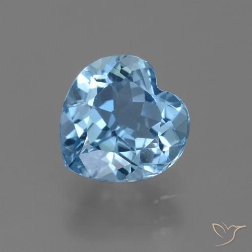 3.03ct Natürlicher Swiss Blue Topas, Herz, VVS