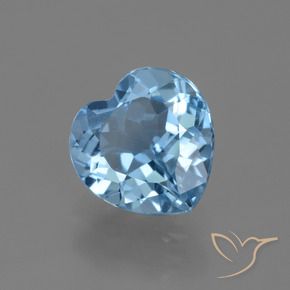 9,17 ctw natürlicher Swiss Blue Topas, Herz, VVS