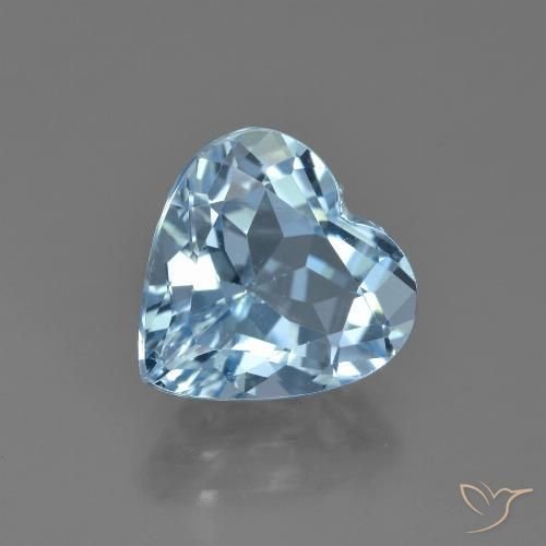 4.04ct Natürlicher Himmerlblau Topas, Herz, VS