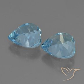 8.65 ct natürliche Swiss Blue Topas-Edelsteine, Herz, VVS-VS