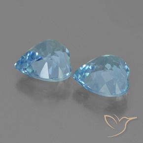 8.34 ct natürliche Swiss Blue Topas-Edelsteine, Herz, VVS-VS
