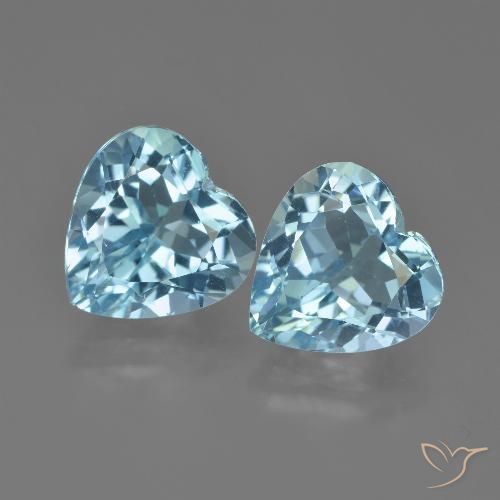 8.81ctw Natürlicher Himmerlblau Topas, Herz, VVS-VS