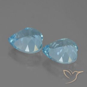 8.81 ct natürliche Himmerlblau Topas-Edelsteine, Herz, VVS-VS
