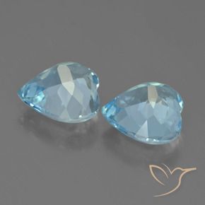 8.03 ct natürliche Himmerlblau Topas-Edelsteine, Herz, VVS
