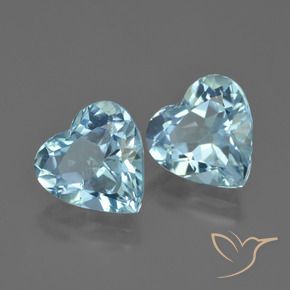 8.21 ct natürliche Himmerlblau Topas-Edelsteine, Herz, VVS-VS