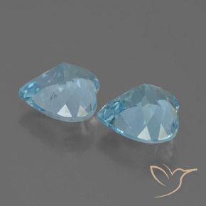 8.21 ct natürliche Himmerlblau Topas-Edelsteine, Herz, VVS-VS