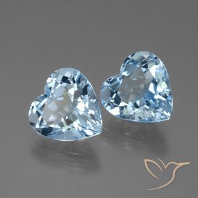 8.28 ct natürliche Himmerlblau Topas-Edelsteine, Herz, VVS-VS