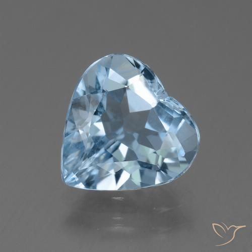 3.48ct Natürlicher Swiss Blue Topas, Herz, VVS