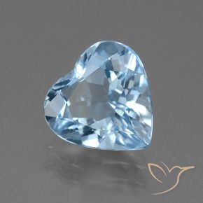 9,17 ctw natürlicher Swiss Blue Topas, Herz, VVS