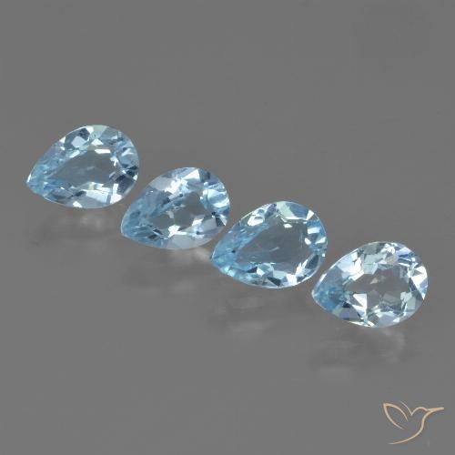 3.24ctw Natürlicher Himmerlblau Topas, Birnenform, VVS-VS