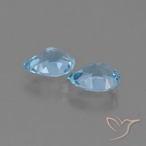 1.81 ct natürliche Himmerlblau Topas-Edelsteine, Birnenform, VVS-VS