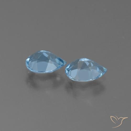 1.81 ct natürliche Himmerlblau Topas-Edelsteine, Birnenform, VS