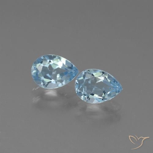 1.79ctw Natürlicher Himmerlblau Topas, Birnenform, VVS