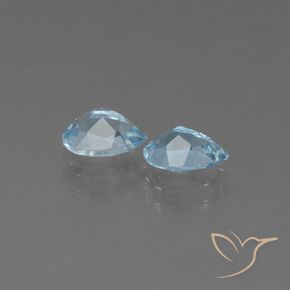 1.65 ct natürliche Himmerlblau Topas-Edelsteine, Birnenform, VS