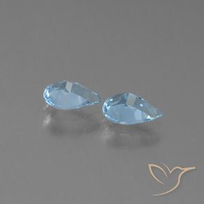 1.27 ct natürliche Himmerlblau Topas-Edelsteine, Birnenform, VVS-VS