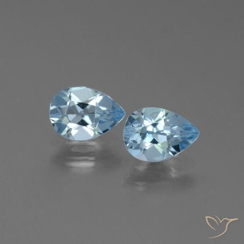 1.69ctw Natürlicher Himmerlblau Topas, Birnenform, VS