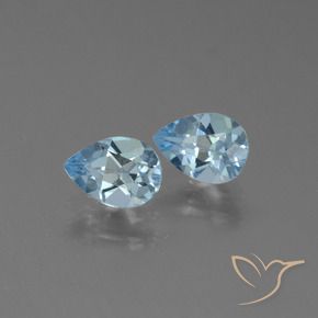 1.69 ct natürliche Himmerlblau Topas-Edelsteine, Birnenform, VS