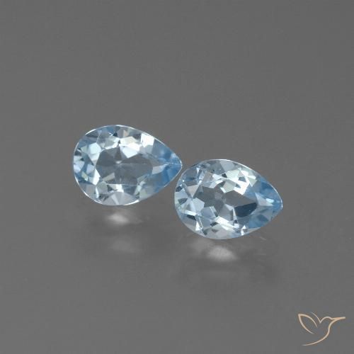 1.72ctw Natürlicher Himmerlblau Topas, Birnenform, VS