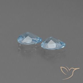 1.72 ct natürliche Himmerlblau Topas-Edelsteine, Birnenform, VS