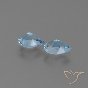 1.72 ct natürliche Himmerlblau Topas-Edelsteine, Birnenform, VS