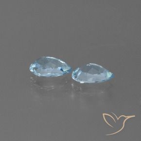 1.62 ct natürliche Himmerlblau Topas-Edelsteine, Birnenform, VS