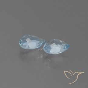 1.75 ct natürliche Himmerlblau Topas-Edelsteine, Birnenform, VS