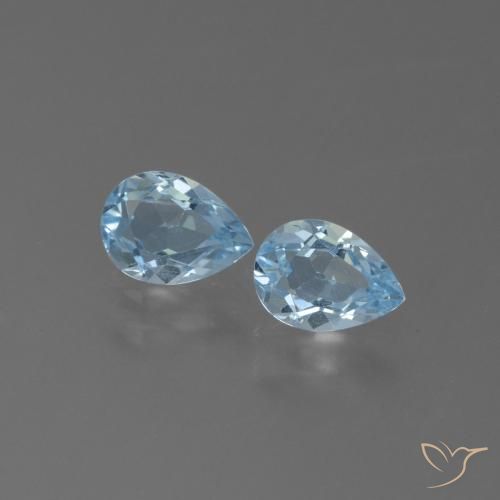 1.68ctw Natürlicher Himmerlblau Topas, Birnenform, VS