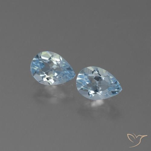 1.63ctw Natürlicher Himmerlblau Topas, Birnenform, VS