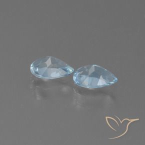 1.63 ct natürliche Himmerlblau Topas-Edelsteine, Birnenform, VS