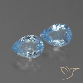1.72 ct natürliche Himmerlblau Topas-Edelsteine, Birnenform, VVS-VS