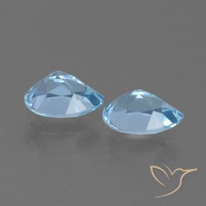 1.87 ct natürliche Himmerlblau Topas-Edelsteine, Birnenform, VVS-VS