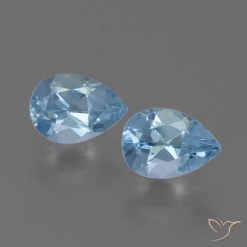 1.81ctw Natürlicher Swiss Blue Topas, Birnenform, VVS-VS