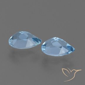 1.81 ct natürliche Swiss Blue Topas-Edelsteine, Birnenform, VVS-VS