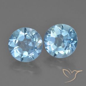4.48 ct natürliche Himmerlblau Topas-Edelsteine, Runden, VS