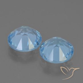 4.48 ct natürliche Himmerlblau Topas-Edelsteine, Runden, VS