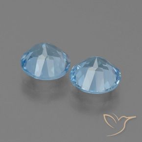 4.92 ct natürliche Himmerlblau Topas-Edelsteine, Runden, VVS-VS