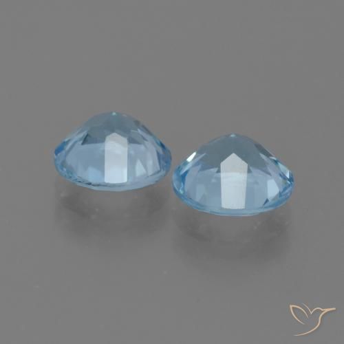 4.58 ct natürliche Himmerlblau Topas-Edelsteine, Runden, VS