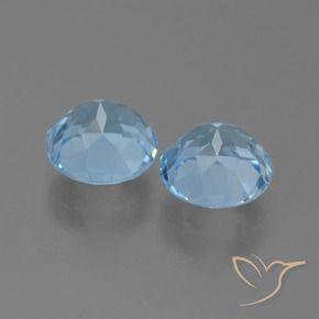 5.22 ct natürliche Himmerlblau Topas-Edelsteine, Runden, VS