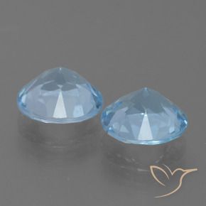 4.39 ct natürliche Himmerlblau Topas-Edelsteine, Runden, VS