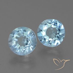 4.85 ct natürliche Himmerlblau Topas-Edelsteine, Runden, VVS-VS