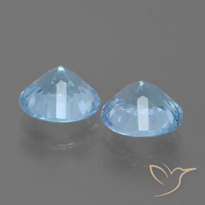 4.85 ct natürliche Himmerlblau Topas-Edelsteine, Runden, VVS-VS