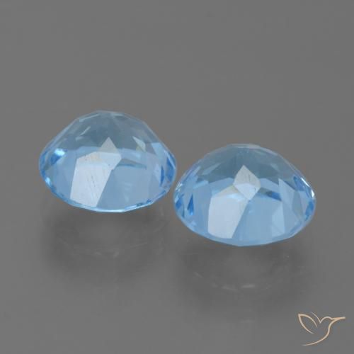 4.97 ct natürliche Himmerlblau Topas-Edelsteine, Runden, VS